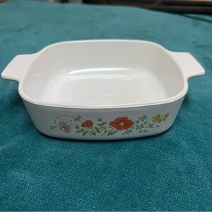 Vintage Corning Ware Wildflower Casserole Dish